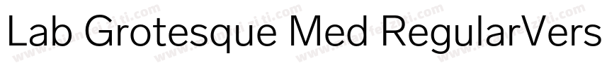 Lab Grotesque Med RegularVersion 1字体转换